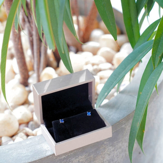 Blue Sapphire Earrings