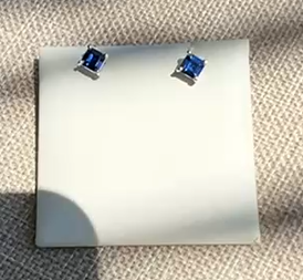 Blue Sapphire Earrings